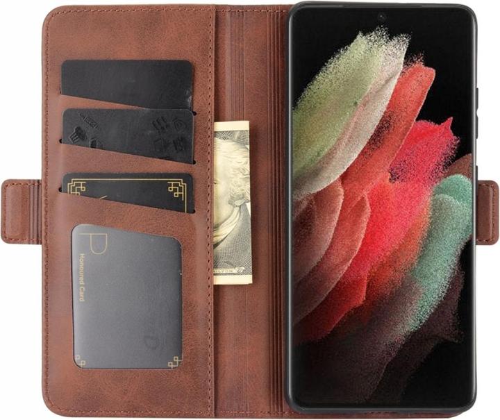 Actual product image Screenguard Samsung Galaxy S21 Ultra CardLounge Leather Case (Samsung Galaxy S21 Ultra)