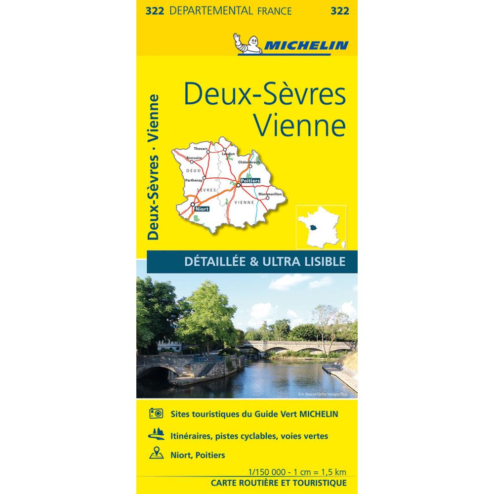 Michelin Poitou, Landkarte