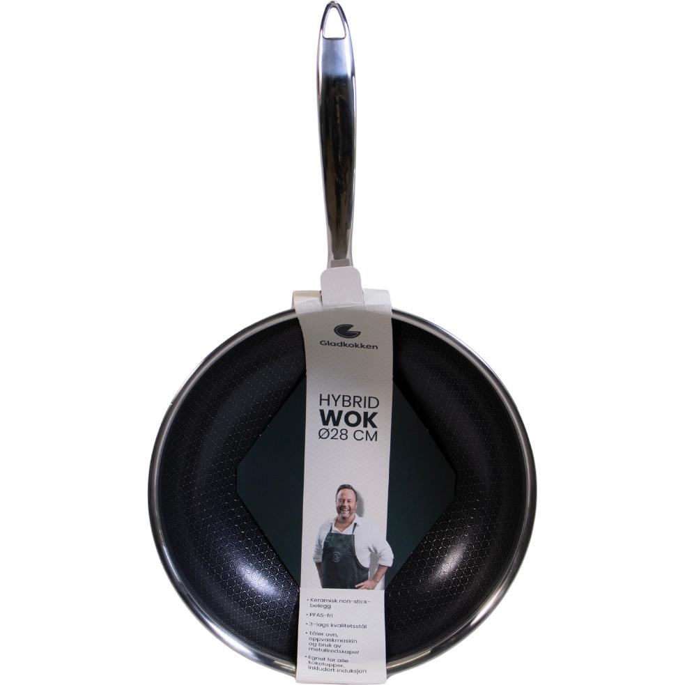 Gladkokken - Hybrid Wok - 28 cm, Padella + Pentola