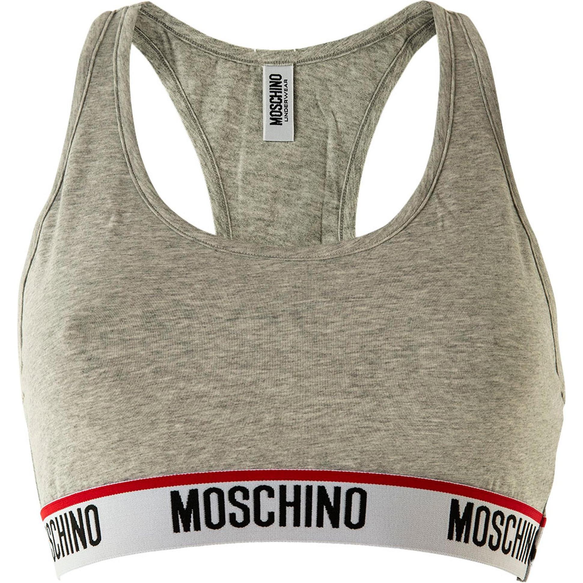 Moschino, BH, Bustier Sportlich Bequem sitzend, Grau, (S)