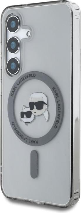 Actual product image Karl Lagerfeld Etui Button Karl & Choupette Heads Printed Logo MagSafe Samsung Galaxy S25 Plus czarn (Samsung Galaxy S25+)