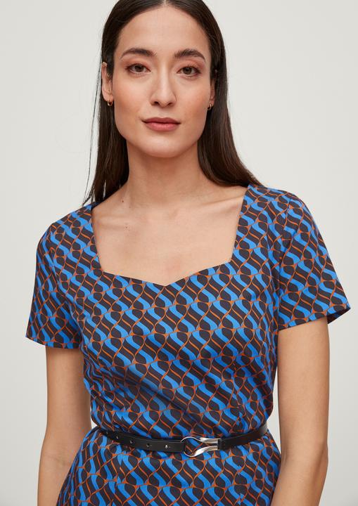 Produktbild Comma Kleid Kleid mit Carrée-Ausschnitt (36)