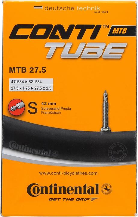 Actual product image Continental MTB Standard (Presta (SV), 27.5", 42 mm)