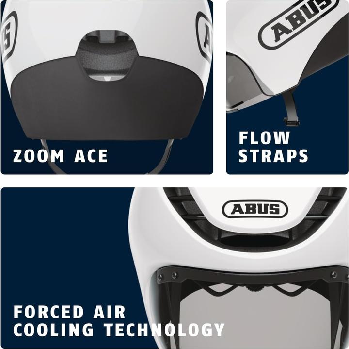 Produktbild Abus GameChanger TT 1.1 shiny white M (54 - 58 cm)
