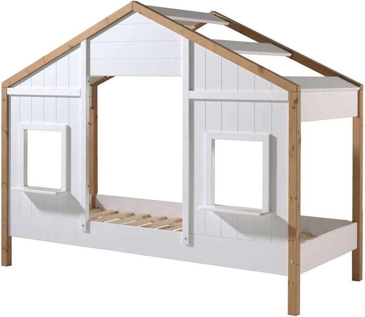 Vipack Lit d'appoint Babs avec deux fenêtres (90 x 200 cm)