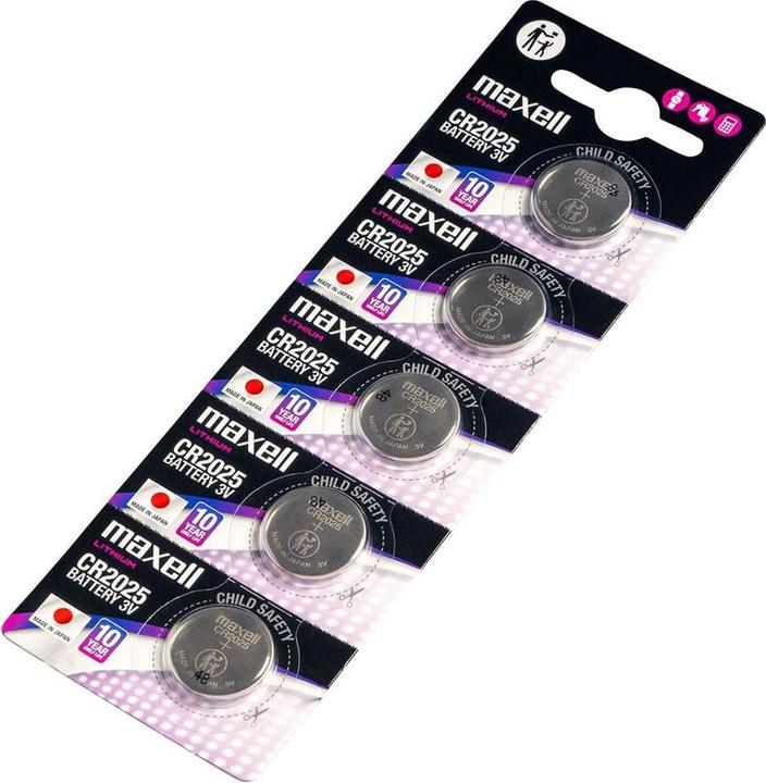 Produktbild Maxell CR2025 (5 Stk., CR2025, 170 mAh)