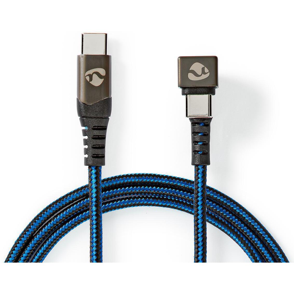 Nedis USB-Kabel USB 2.0 USB-CT Stecker USB-CT Stecker 480 Mbps Vergoldet 1.00 m rund Geflochten/Nylo (1 m, USB 3.2 Gen 1...