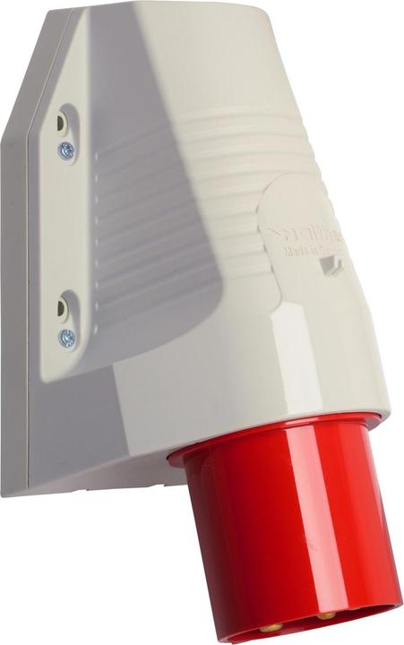 Produktbild Walther Werke WAL 660 WandgerÃ¤testecker 63A, 5pol., 400 V, 6h, IP44 AuÃenbefestigung 1 Kabelei (IEC 60309)