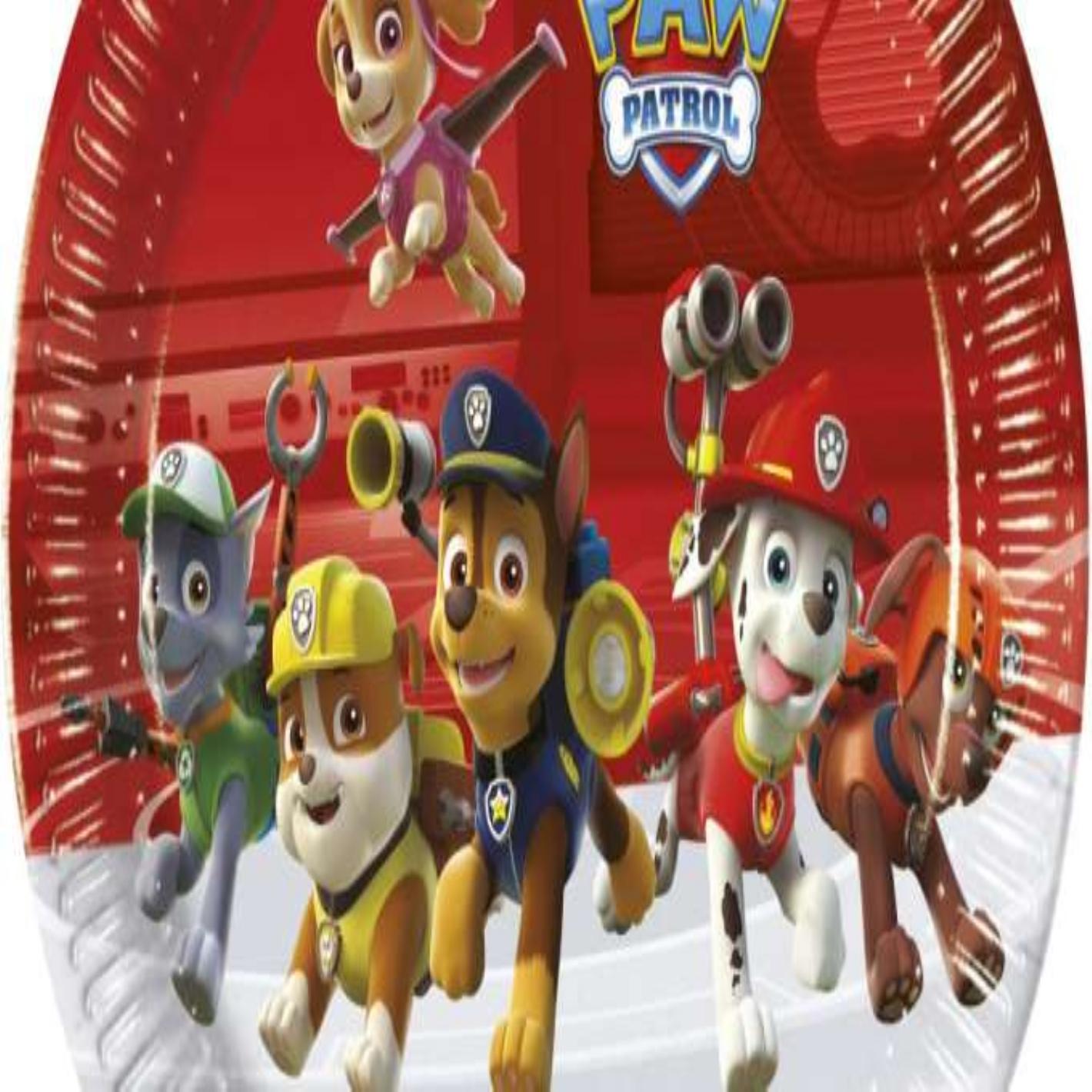Thumbnail - Magni, Einweggeschirr, Pappteller 23cm FSC-Mix 8er Paw Patrol Action (8 x)