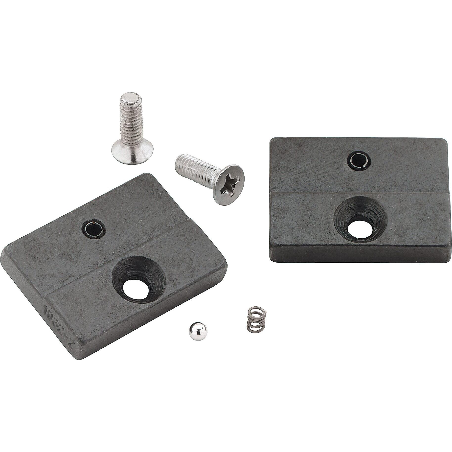 HAZET, Zange Zubehör, Ersatzteil Satz: 1 Paar Prägebacken ∙ 30 mm breit ∙ 2 Schrauben ∙ 2 Spannhülsen 1932-2/6