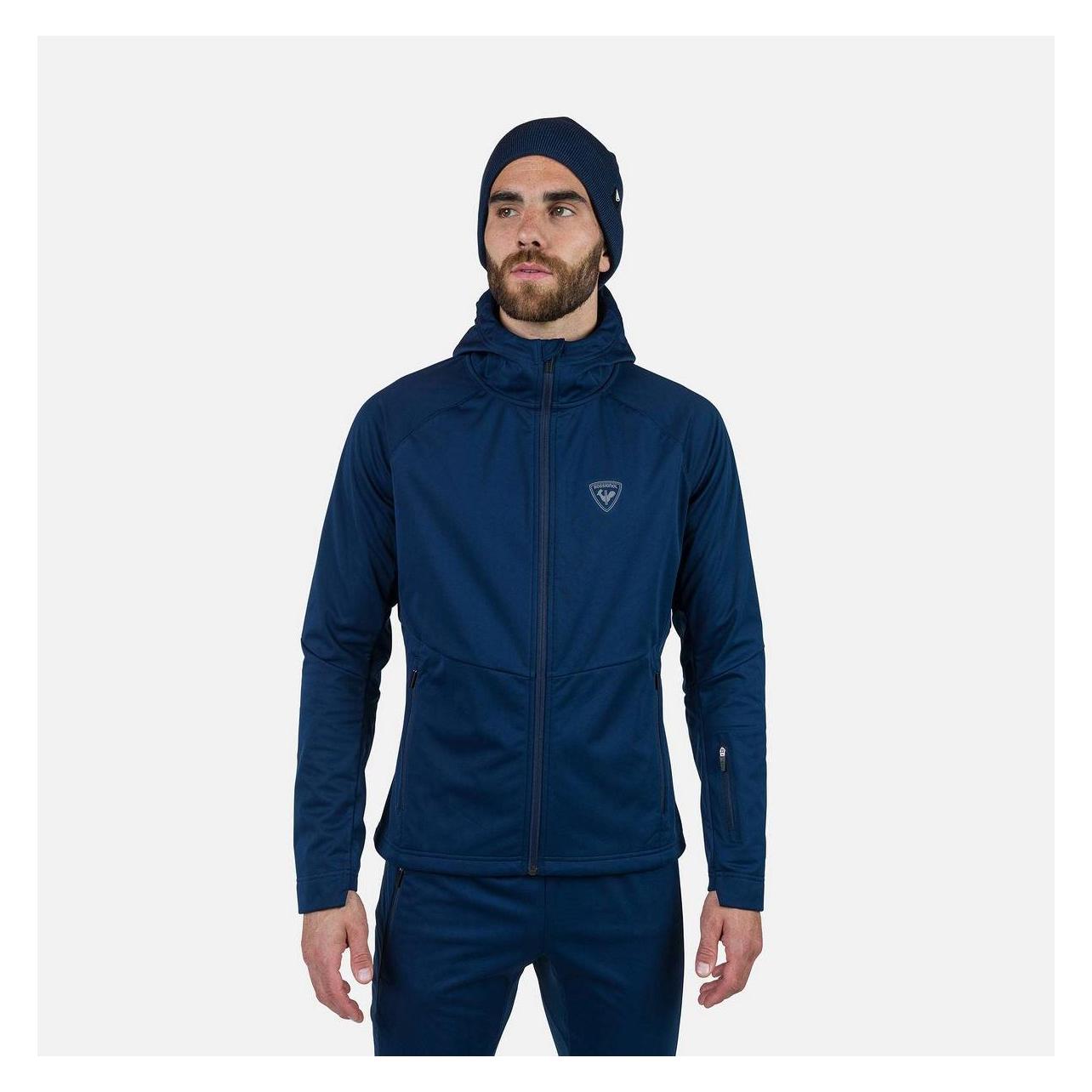 Rossignol, Herren, Langlaufjacke, Genetys Hood Jacket (Xl), Blau, Xl