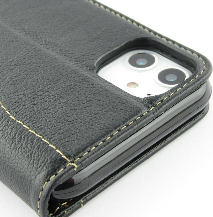 Actual product image Fierre Shann Fourre Flip cuir véritable (Apple iPhone 14 Pro Max)