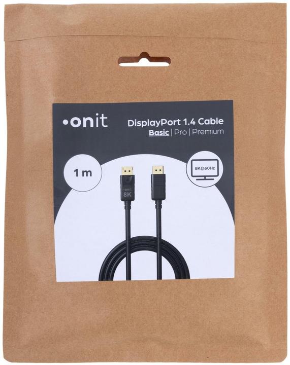 Image du produit Onit Kabel Basic DisplayPort - DisplayPort, 8K/60Hz, 1 m (1 m)