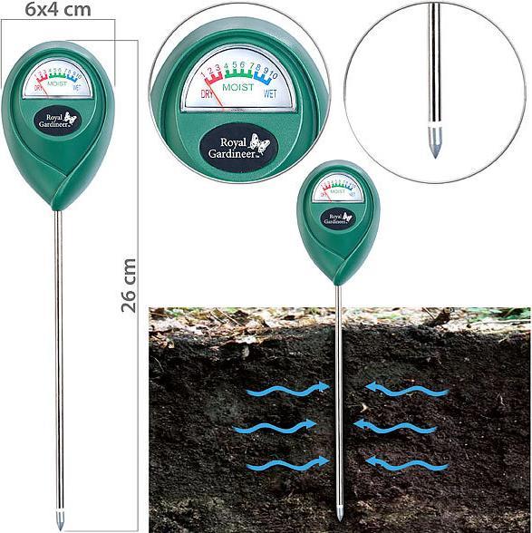 Actual product image Royal Gardineer Soil Moisture Meter