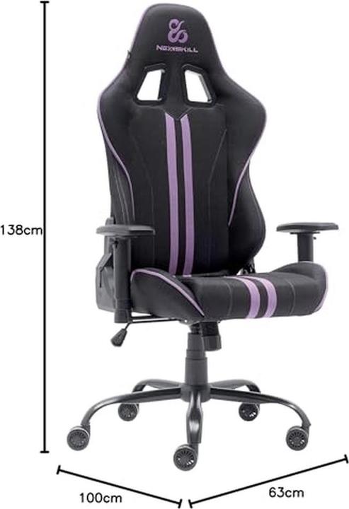 Actual product image Newskill Kitsune V2 Gaming Chair with Lumbar and Neck Support, 180° Recline