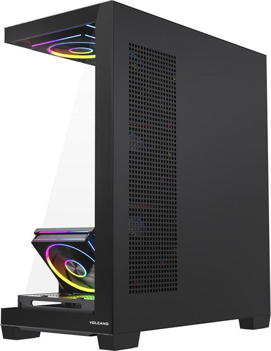 Actual product image Modecom Obudowa Volcano Stellar Plus Argb Midi 8f Black (ATX, mATX, Mini-ITX)