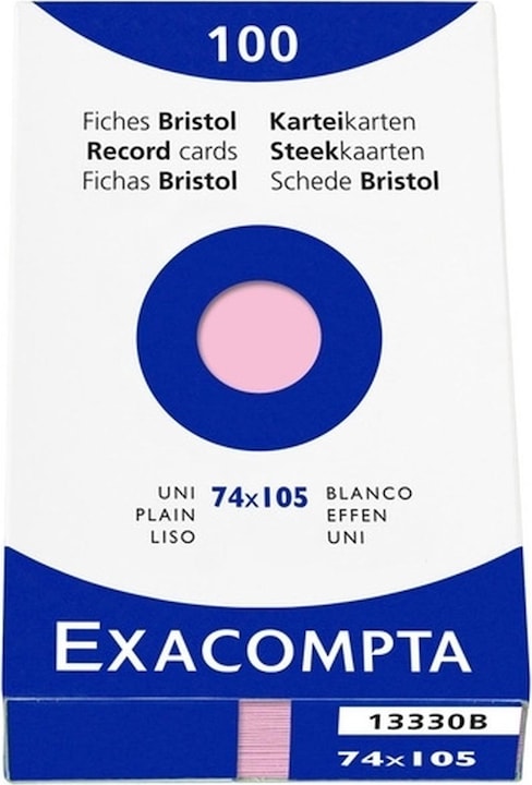 Actual product image Exacompta Index cards (A7, 205 g/m², 100 x)