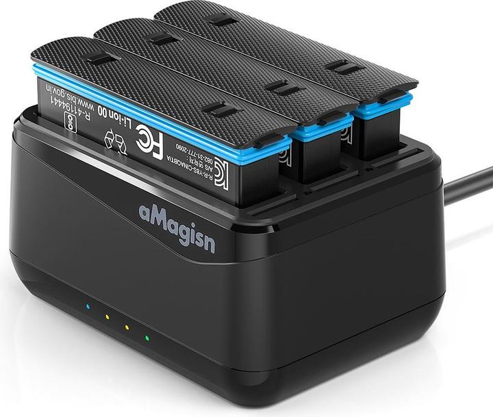 Image du produit aMagisn Station de charge de batterie 3 en 1 Insta360 X4 (X4)
