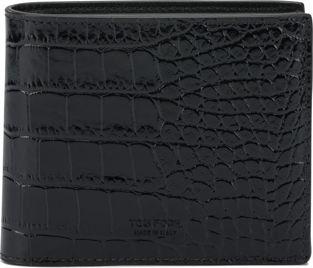 Actual product image Tom Ford Crocodile print leather wallet