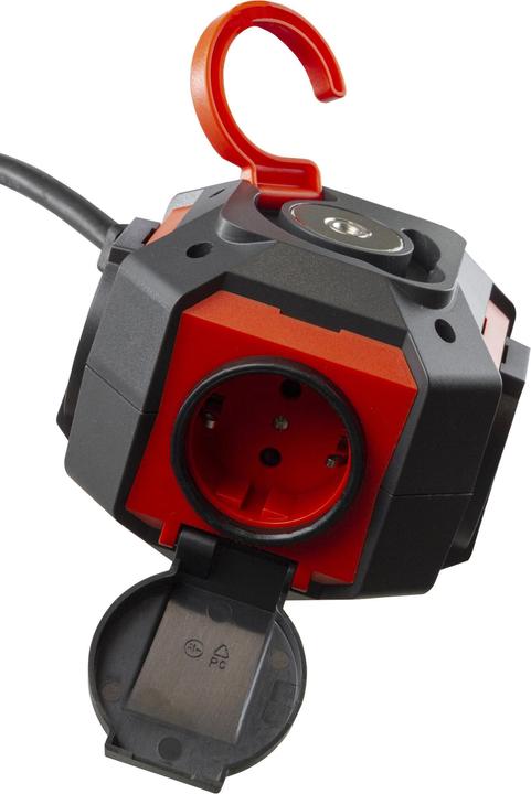 Produktbild REV PowerGlobe Steckdosenwürfel 4xSchutzkontakt 1,4m (1.40 m)