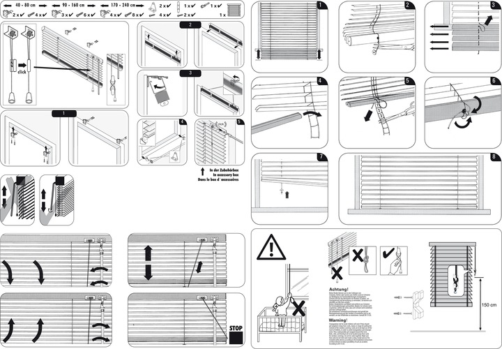 Actual product image Gardinia Aluminium Venetian blind (80 x 130 cm)