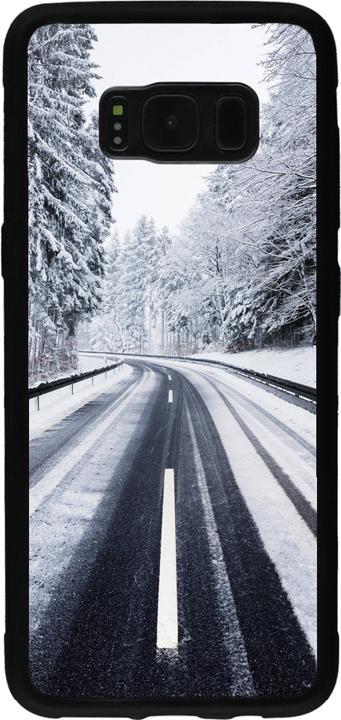 Image du produit PhoneLook Coque Silicone rigide noir Winter 22 Snowy Road (Samsung Galaxy S8)