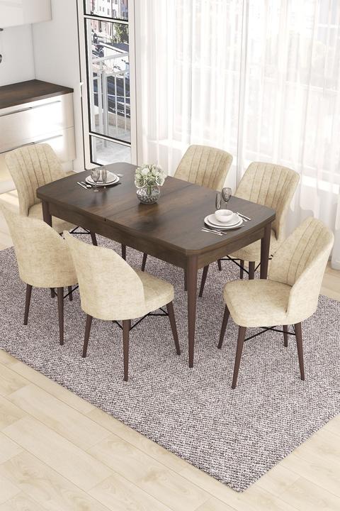 Image du produit Hanah Home Eva Extendable Dining TableChairs Set (Panneau de bois MDF)