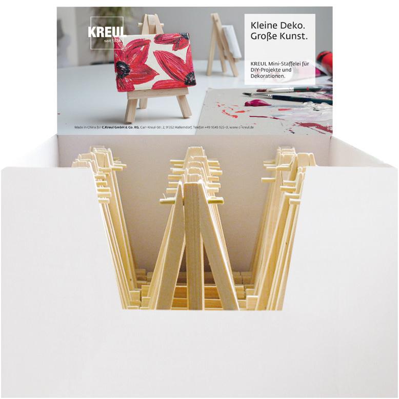 Kreul, Staffelei, Mini-Staffelei, im Thekendisplay