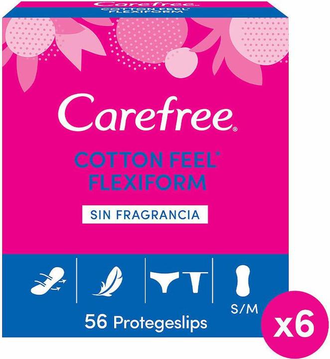 Image du produit Carefree FLEXIFORM protector cotton sin fragancia 56 u (56x)