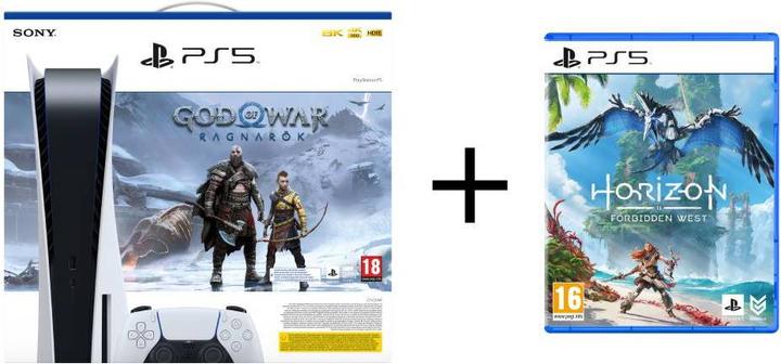 Image du produit Sony Playstation 5 - God of War Ragnarok + Horizon Forbidden West Bundle