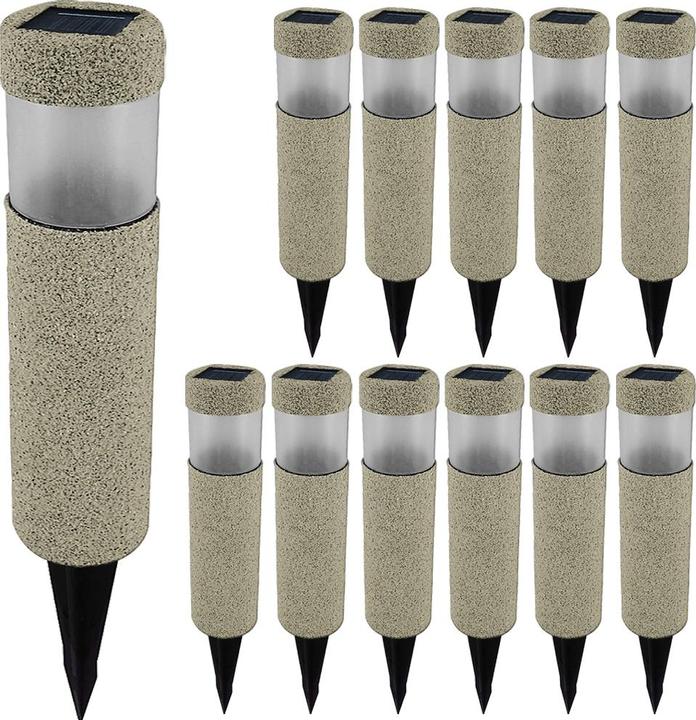 Deuba Set di 12 lampade solari (IP44)