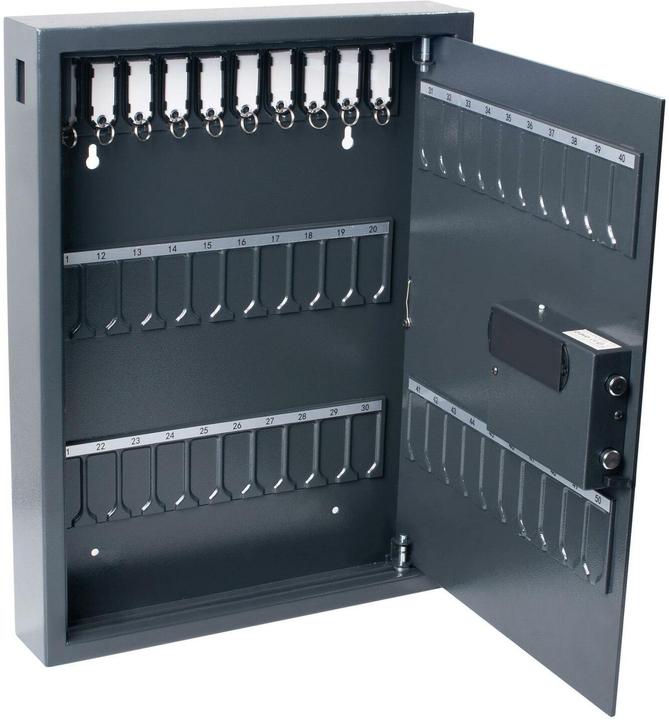pavo High Security key box, 50 keys for magnetic key fobs, with electronic key fob