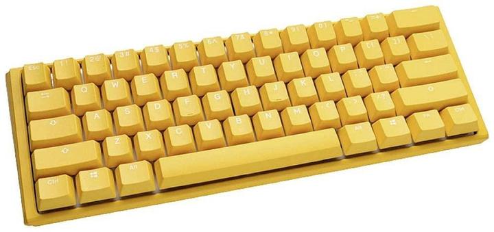 Actual product image Ducky One 3 yellow mini gaming keyboard, RGB LED - MX-Clear (DE, Cable)