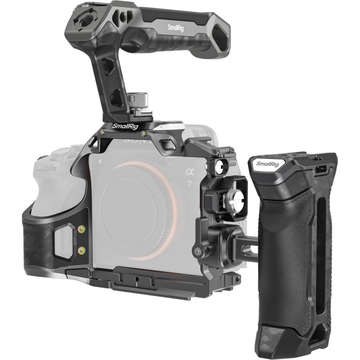 SmallRig 6031 Advanced Rhinoceros Cage Kit for Sony Alpha 7 V / 7R V / 7 IV (Gabbietta), Accessori video