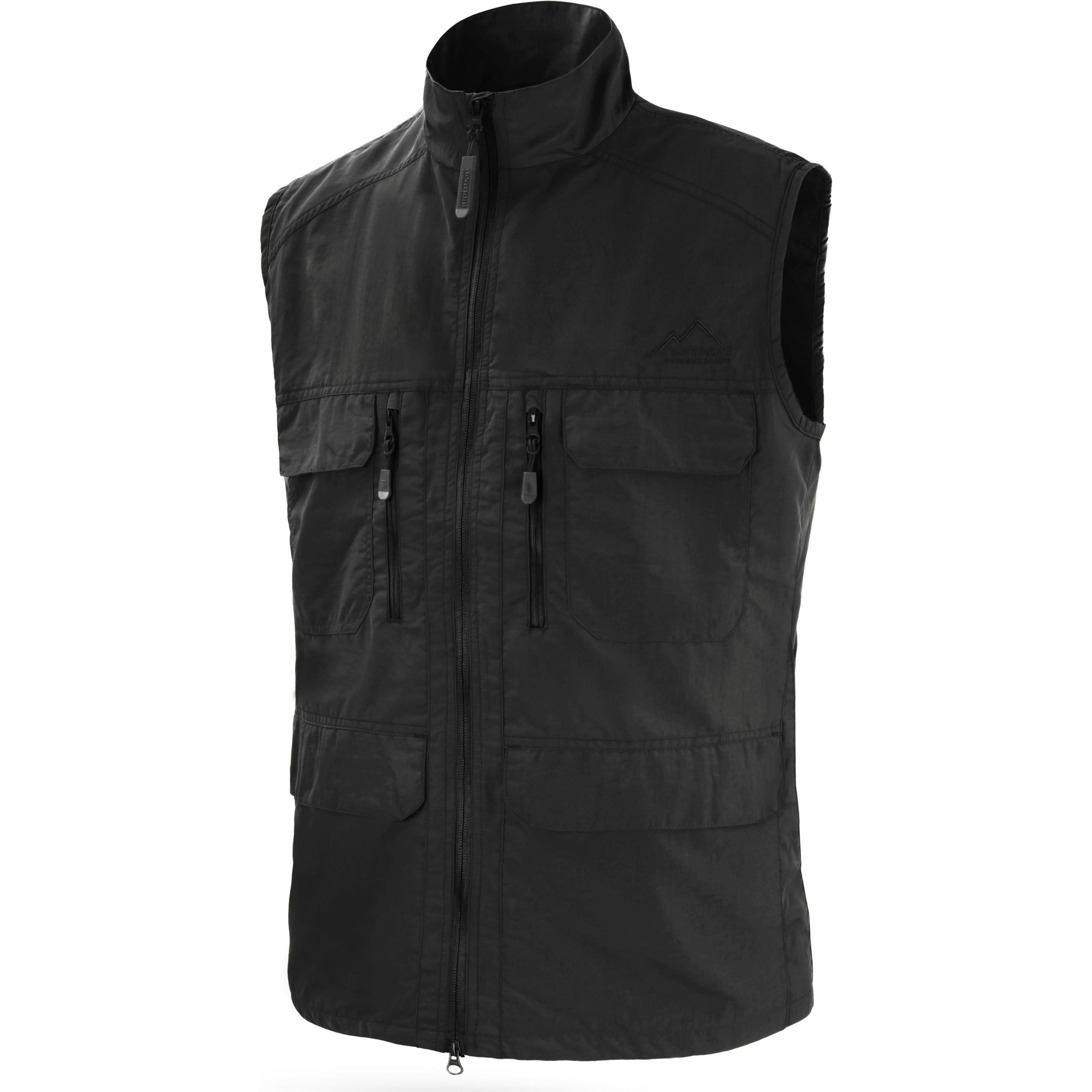 Thumbnail - Normani, Herren, Weste, Herren Outdoor Weste „Deer“ - 9677, Schwarz, (S)