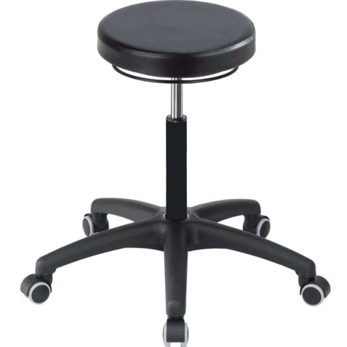 Mey, Bürostuhl, chair Arbeitshocker A1S-TR-PUA3 09058 schwarz Kunstleder