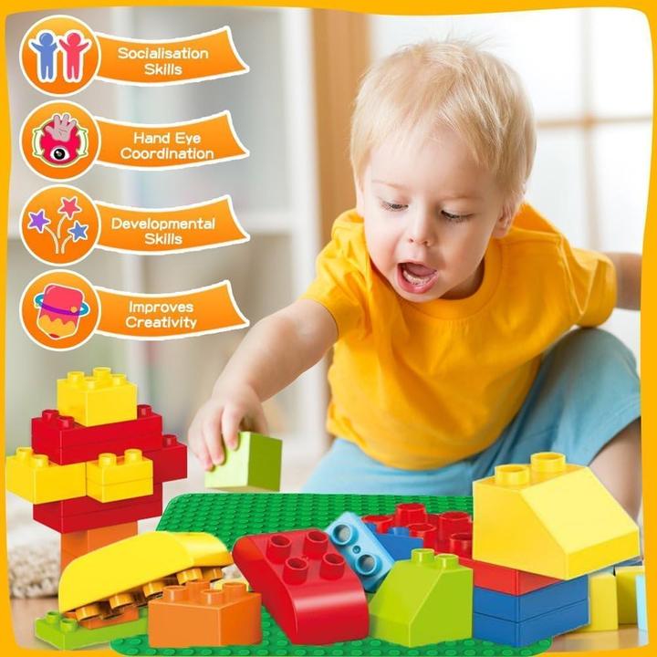 Produktbild Huyiyi 4-teiliges Bauplatten-Set für Duplo Steine