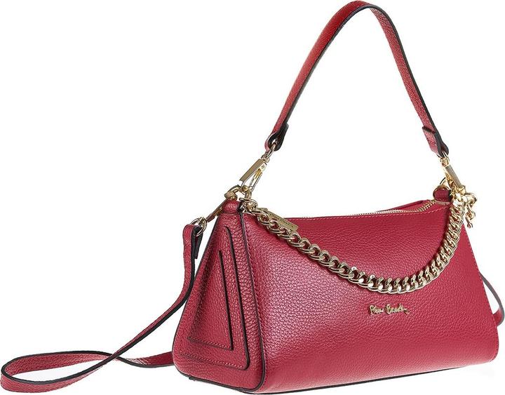 Actual product image Pierre Cardin Damen Schultertasche Made In Italy - Modell Violette - 100% Leder - 26.0 X 13.5 X 11.5 Cm