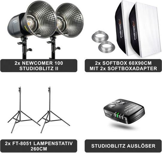 Actual product image Walimex pro Newcomer 100 II Set Double (100 W, Set)