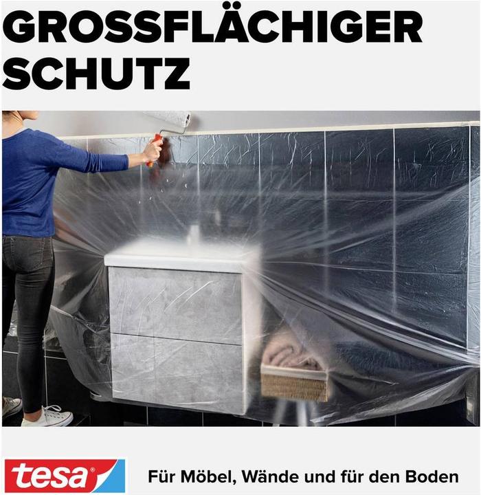 Produktbild tesa EASY COVER Malerfolie ECONOMY inkl. Spender
