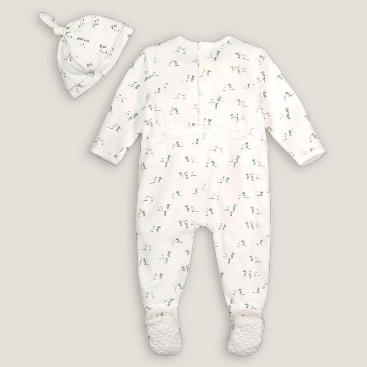 Actual product image La Redoute Collections Romper suit and cap set (86, 92)