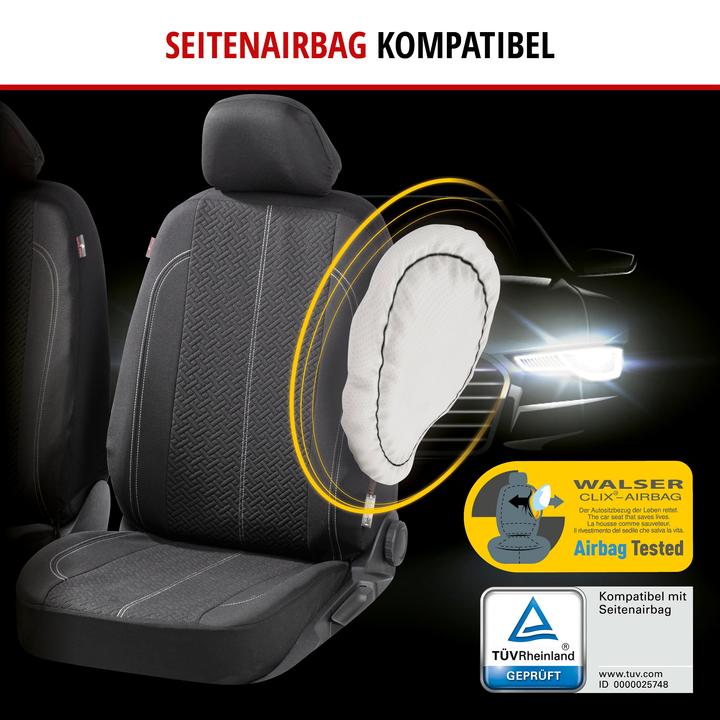 Image du produit Walser Housse de siège auto ZIPP-IT Tratto, housse de siège auto complète avec système de fermeture à