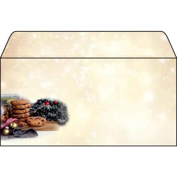 Sigel, Briefumschlag, Weihnachts-Couvert 11x22cm DU304 90g,Winter Smell 25 Stück (11 x 22 cm, 25 x)