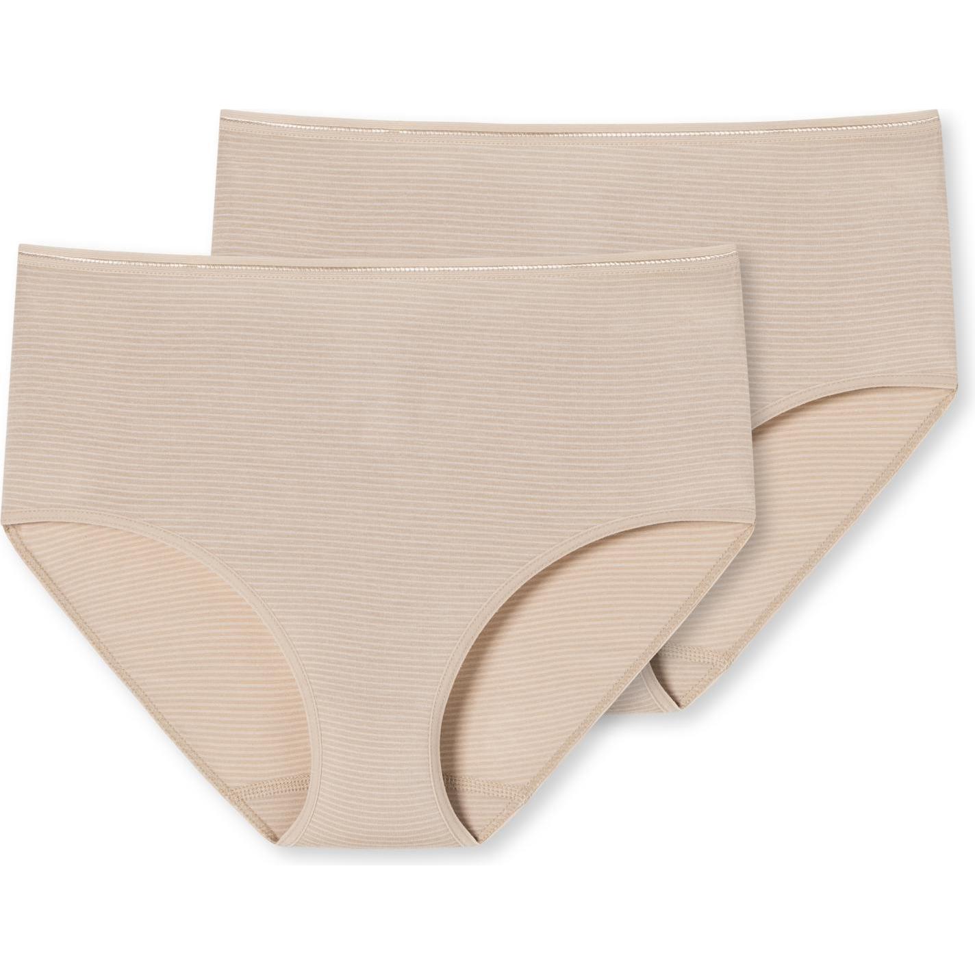 Schiesser, Damen, Unterhosen, Modal Essentials Midi, Beige, (42, 2er Pack)