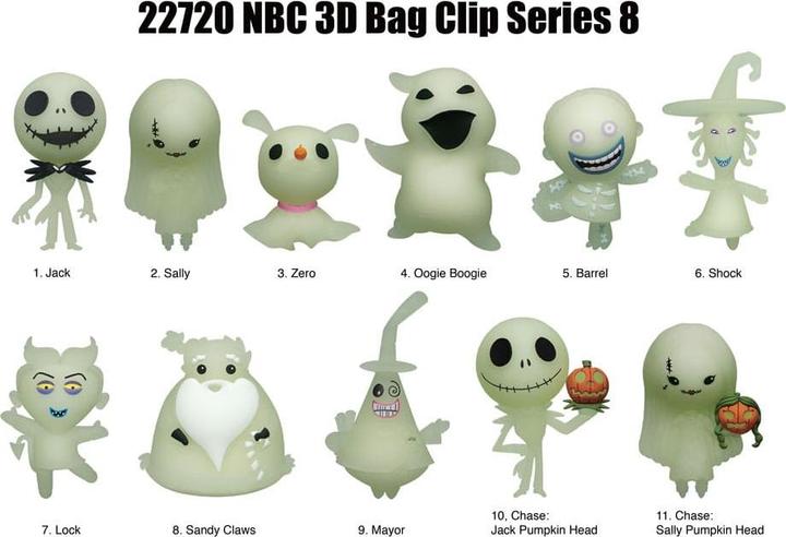 Immagine prodotto Monogram Nightmare Before Christmas 3D PVC-Taschenanhänger Glow in the Dark Serie 8 Display (24)