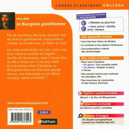Actual product image Le bourgeois gentilhomme : texte intégral (French, Molière, 2021)