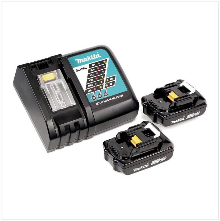 Actual product image Makita Power Source Kit 18 V with 2x BL 1820 B battery 2.0 Ah + DC 18 RC charger (18 V)