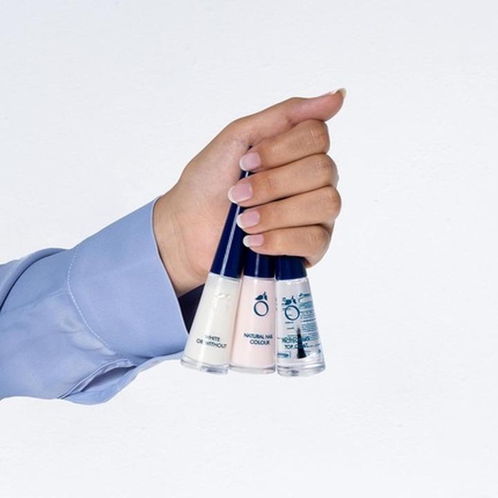 Actual product image Herome French Manicure Set Pink 3-Step French Manicure Set Nail Polish Whitener and Top Coat for a N (Pink, Top coat)