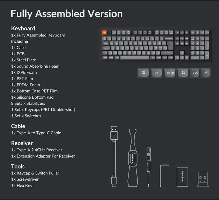 Immagine prodotto Keychron K10 Max (CH, Cablato, Senza fili)