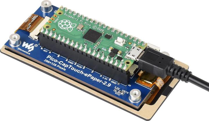 Produktbild WaveShare 2.9inch E-Ink Touch Display für Raspberry Pi Pico (B)